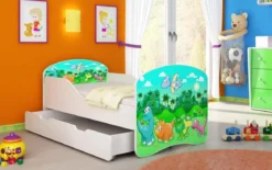 Kinderbett Luna mit Stauraum und verschiedenen Motiven