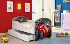 Kinderbett Luna mit Stauraum und verschiedenen Motiven