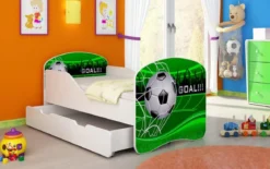 Kinderbett Luna mit Stauraum und verschiedenen Motiven