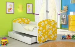 Kinderbett Luna mit Stauraum und verschiedenen Motiven