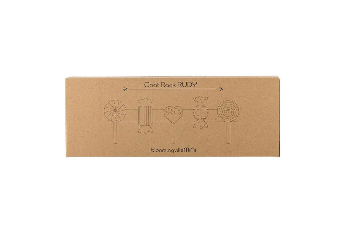 Kinder-Garderobe Haily – aus Kiefernholz mit Bonbon-Design