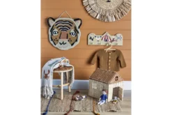 Kinder-Garderobe Naomi - bunte Wandgarderobe mit Zirkusmotiv für Kinderzimmer