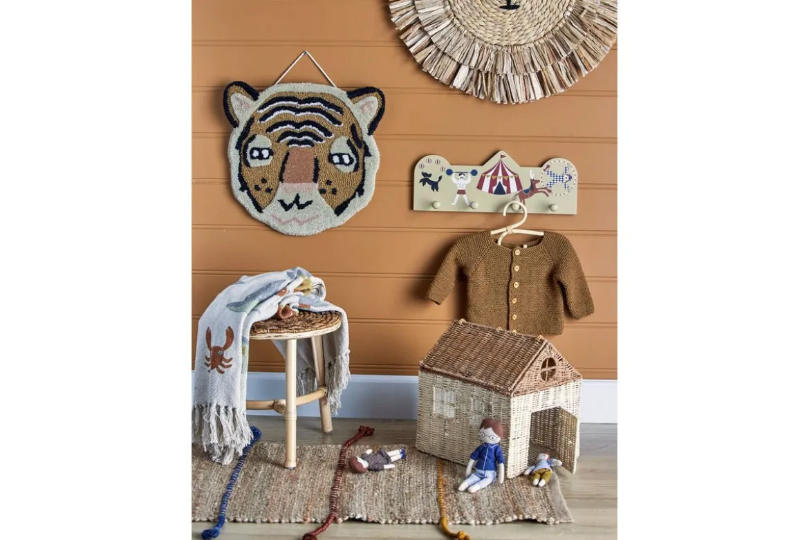 Kinder-Garderobe Naomi - bunte Wandgarderobe mit Zirkusmotiv für Kinderzimmer
