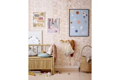 Kinder Garderobe Vika – in Holzoptik mit Eistüten-Motiv