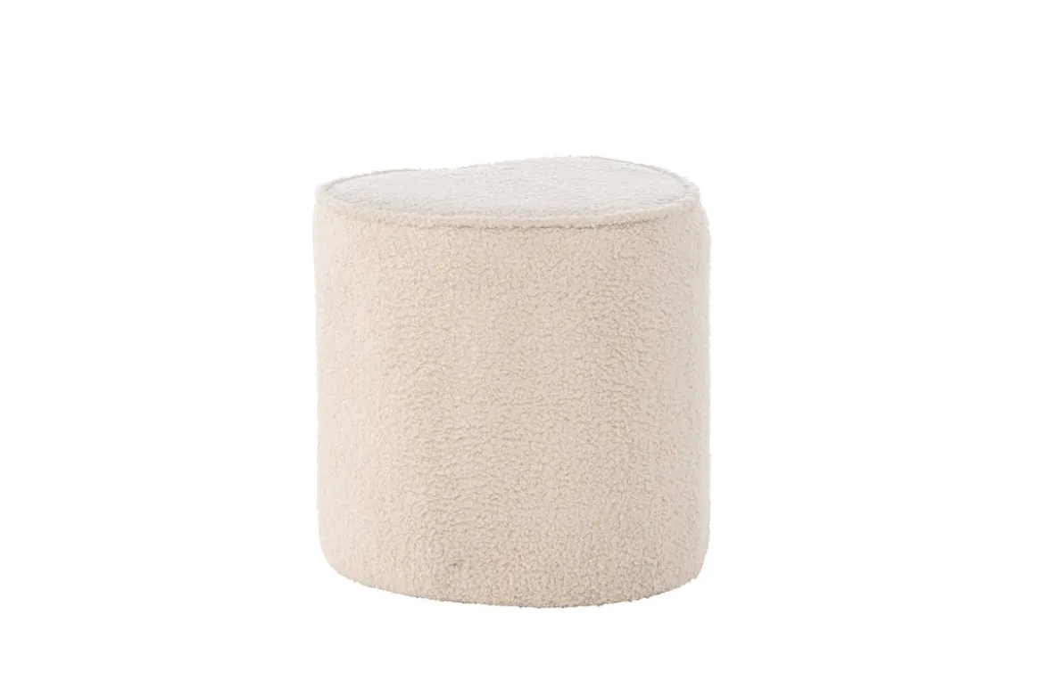Kinderhocker Luma – Herzförmiger Hocker in Beige
