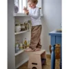 Kinderhocker Nina – Tritthilfe aus Buchenholz für Bad & Küche