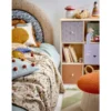 Kinderhocker Raika - In Pilzform aus weichem Stoff in Rot