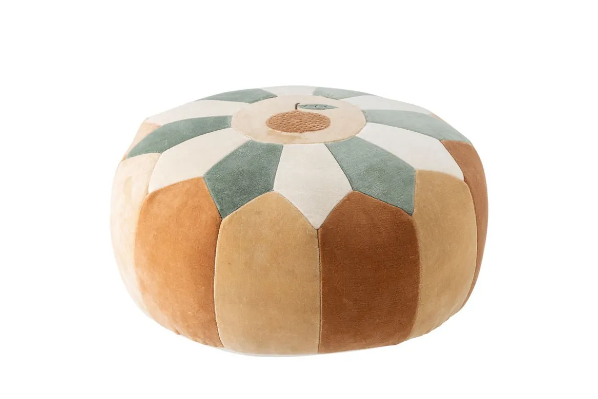 Kinder-Pouf „Olli“ – Baumwolle in warmen Naturtönen