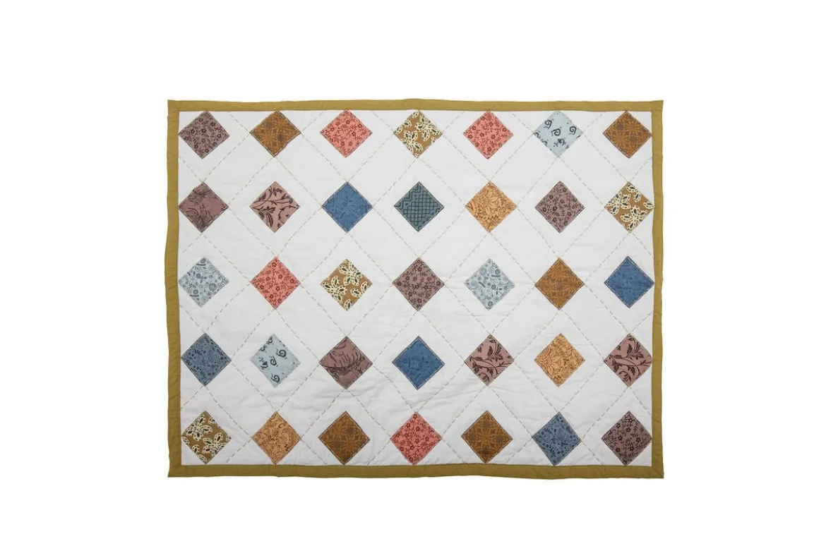 Kinder-Quilt „Liora“ – Bunte Baumwolldecke