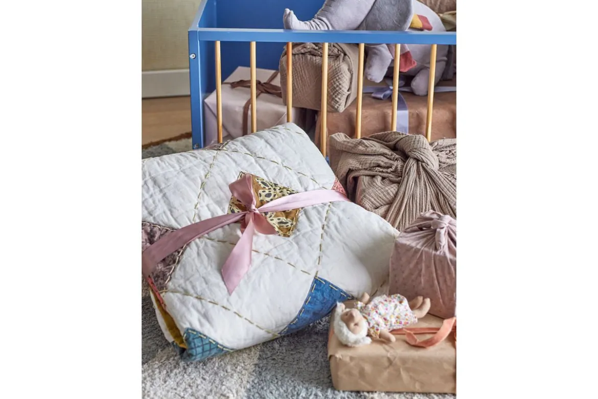 Kinder-Quilt „Liora“ – Bunte Baumwolldecke