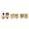 Kinderregal Ariel - Holzregal in Zugform mit Tiermotiven für Kinderzimmer