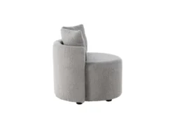 Kindersessel Lunno – Kuscheliger Teddy-Sessel in Grau