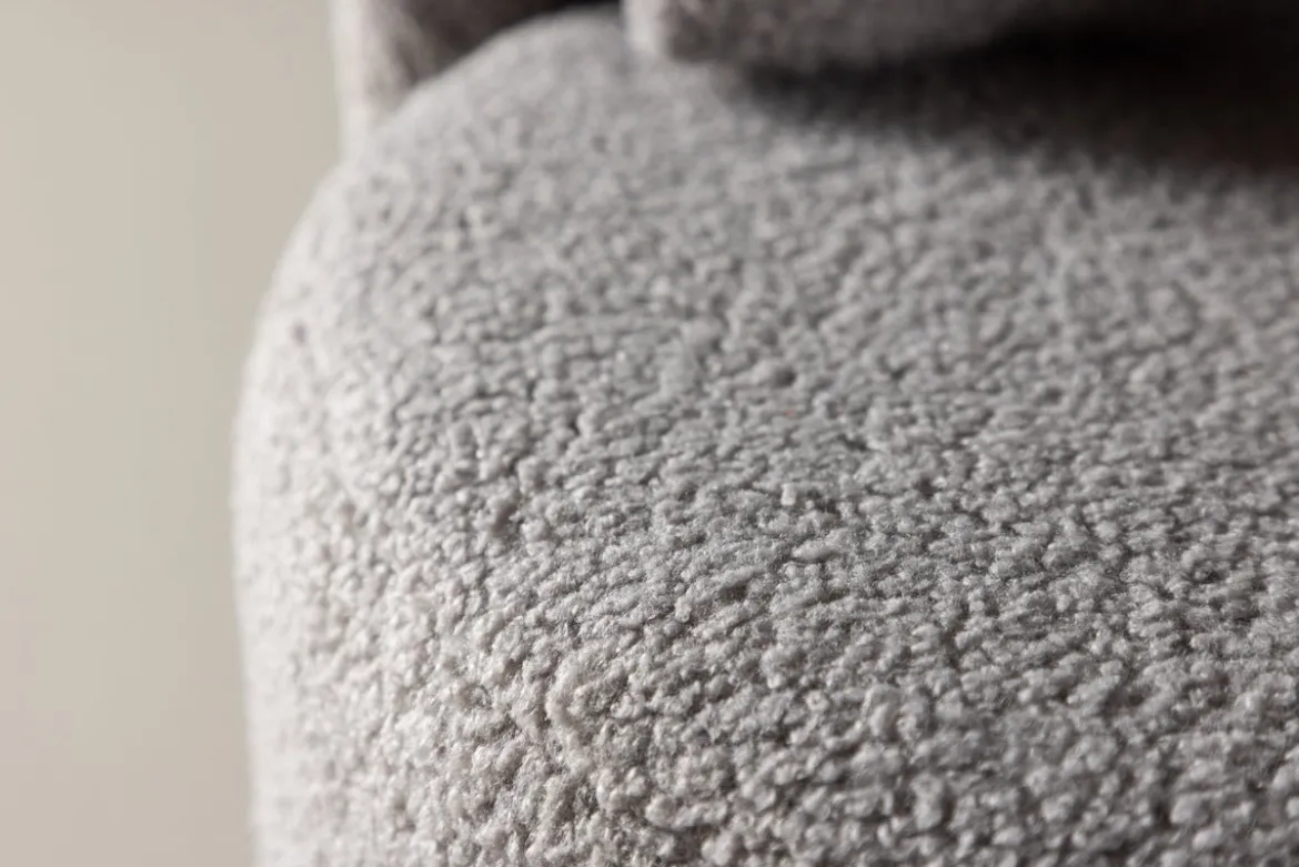 Kindersessel Lunno – Kuscheliger Teddy-Sessel in Grau