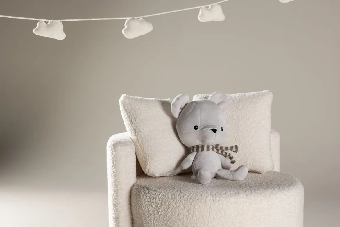 Kindersessel Lunno – Kuscheliger Teddy-Sessel in Weiß