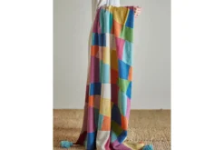 Kindertagesdecke Palma – Bunte Decke aus recycelter Baumwolle
