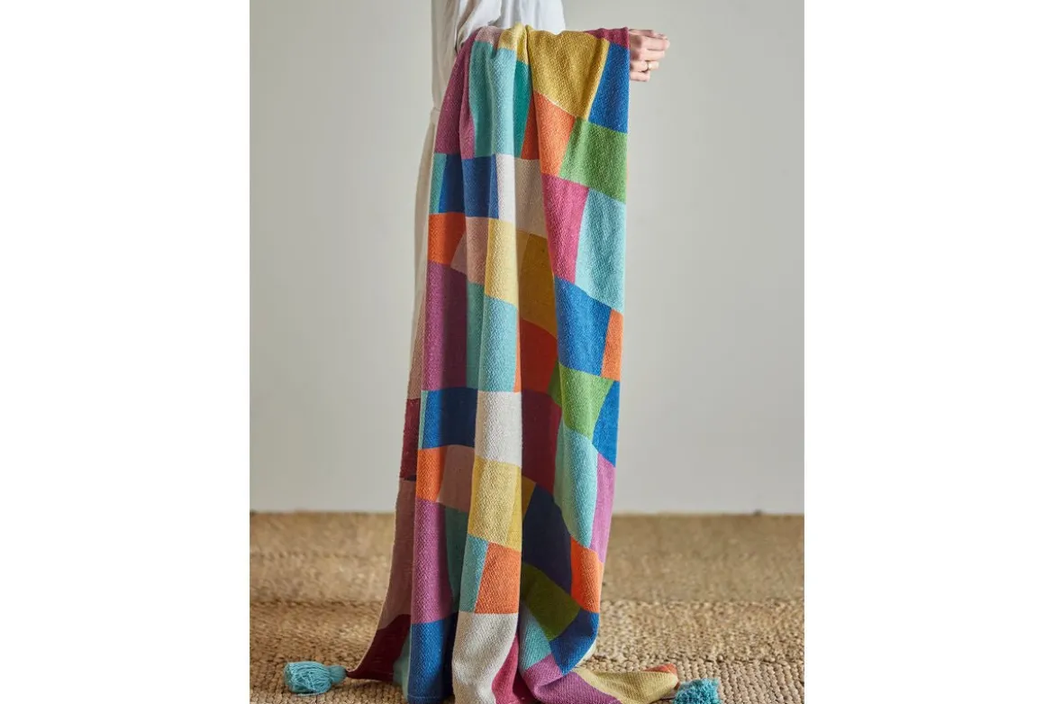 Kindertagesdecke Palma – Bunte Decke aus recycelter Baumwolle
