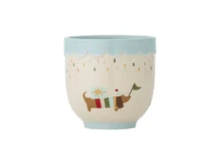Kinder Tasse Josie - Steingut-Tasse mit Figuren & blauem Inneren