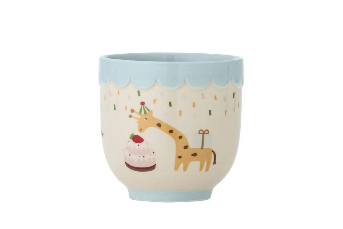 Kinder Tasse Josie - Steingut-Tasse mit Figuren & blauem Inneren