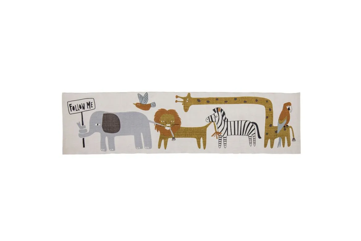 Kinder-Teppich „Animal Friends“ – Bunter Baumwollteppich