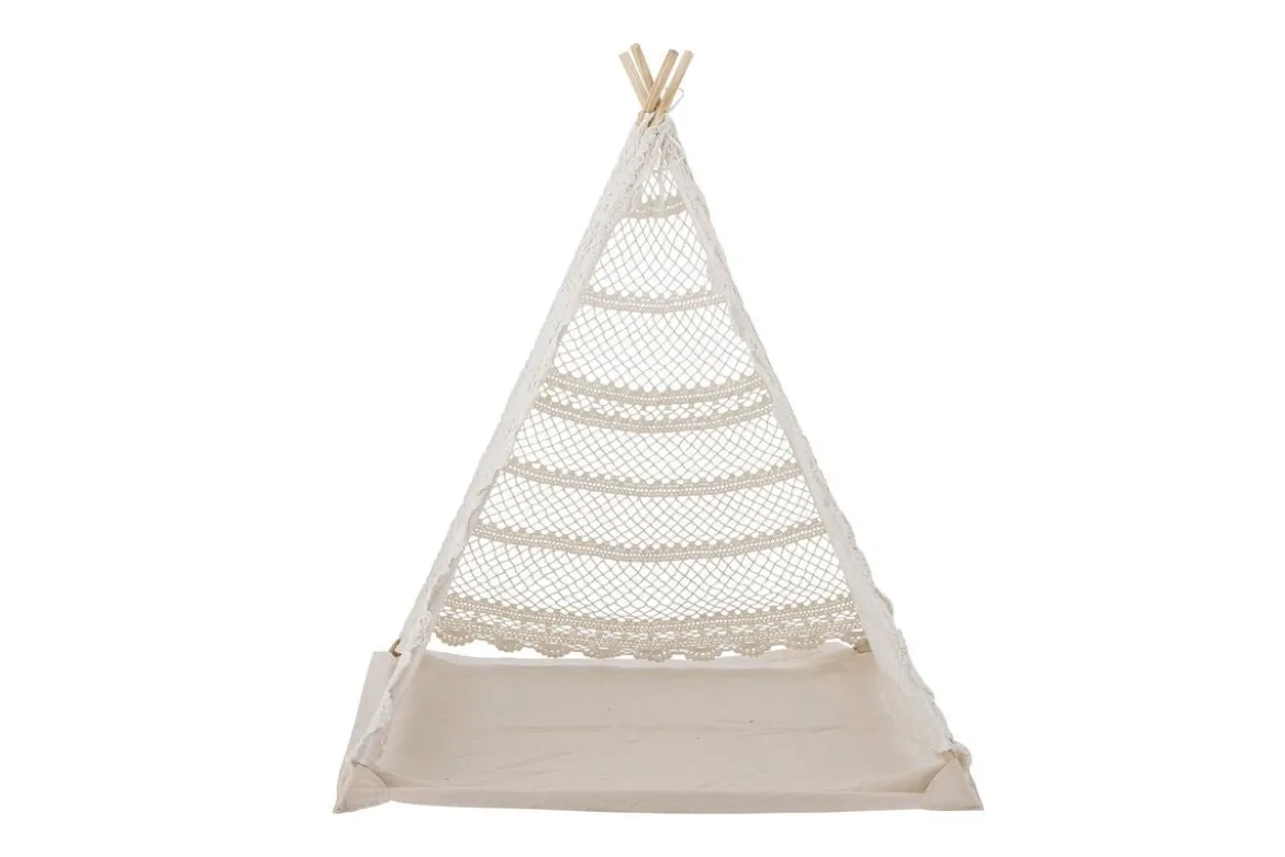Kinder-Tipi Lumi – Naturfarbene Baumwolle
