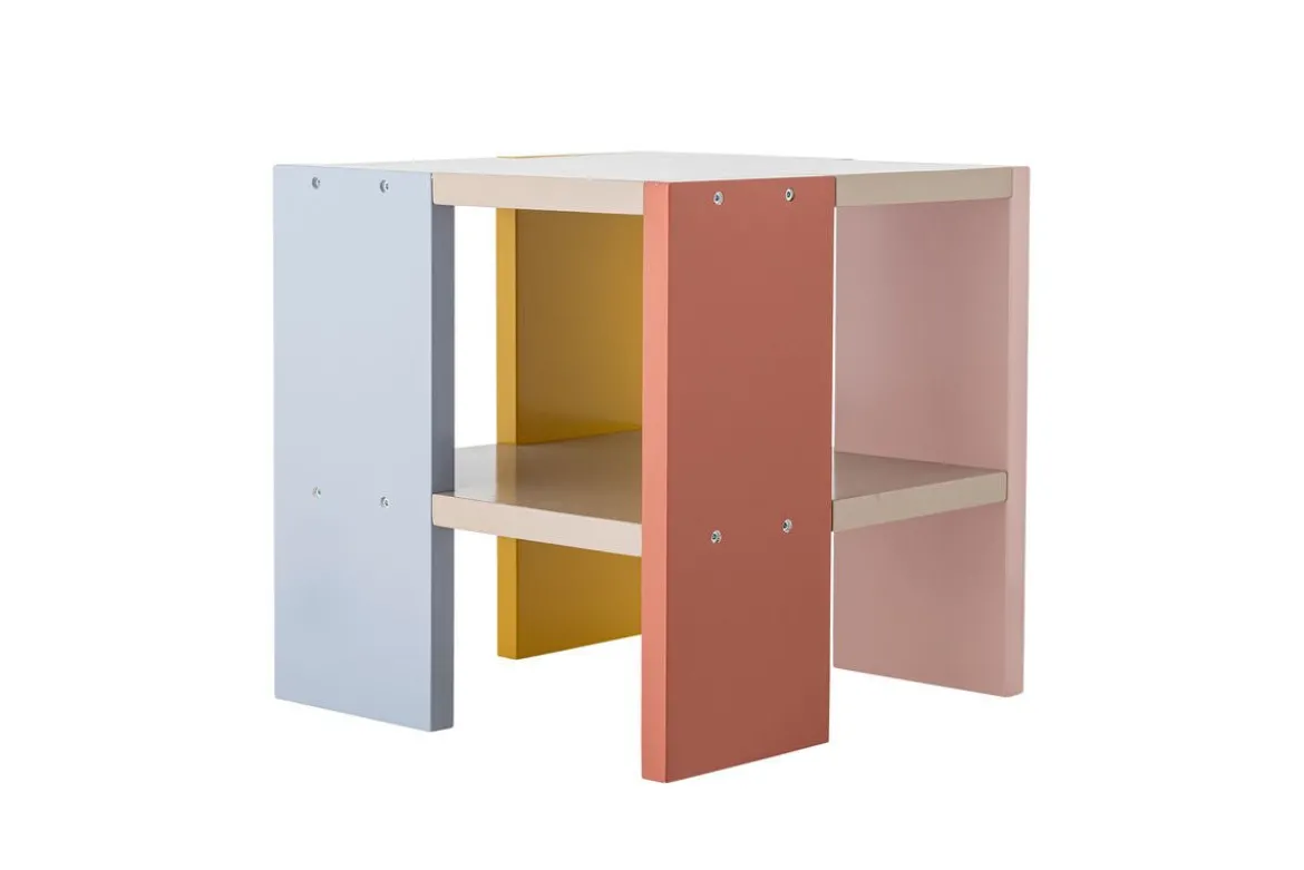 Kindertisch Justus - quadratischer Tisch aus FSC-MDF mit bunten Seiten