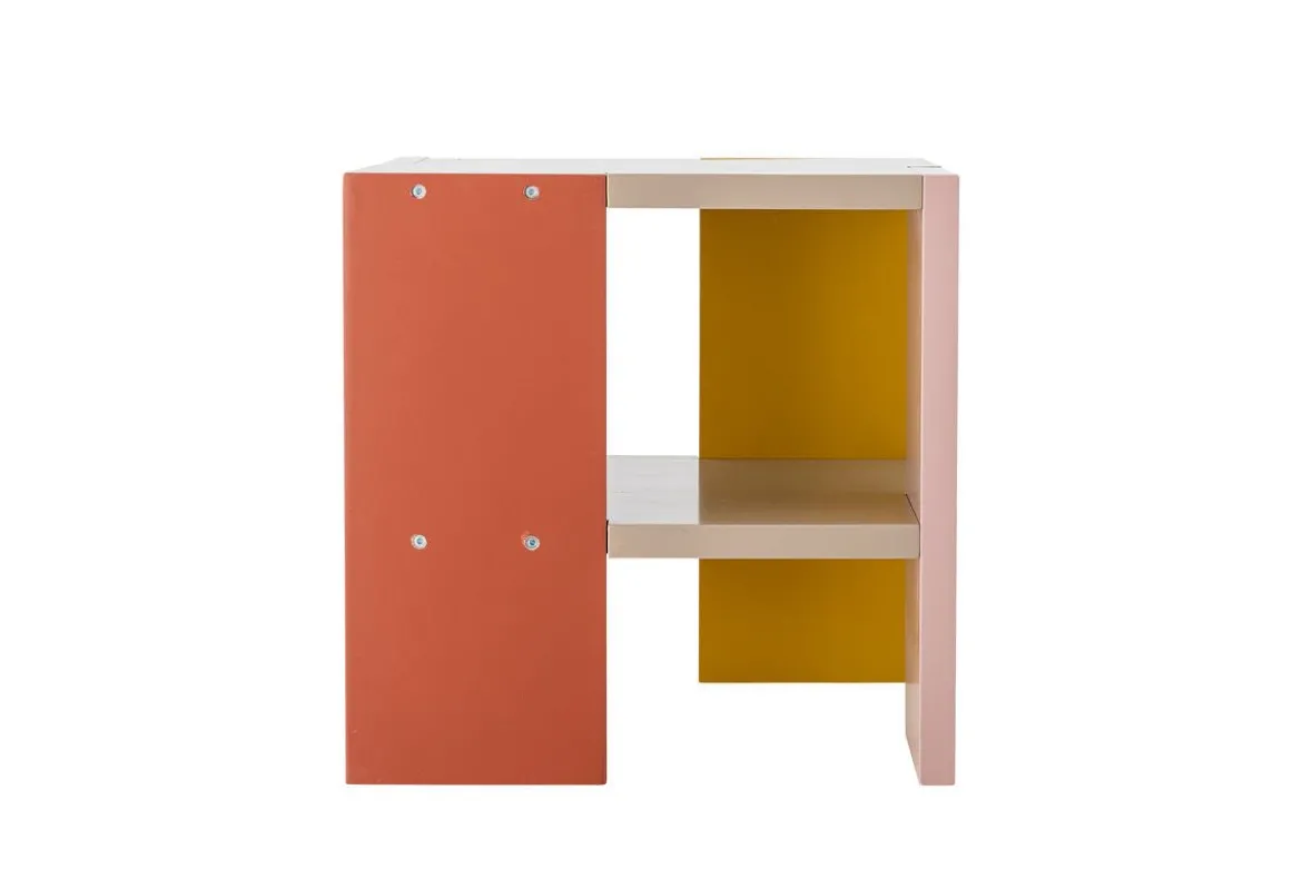 Kindertisch Justus - quadratischer Tisch aus FSC-MDF mit bunten Seiten