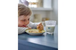 Kinder-Trinkglas Nizza – Mundgeblasenes Glas mit Fischmotiv