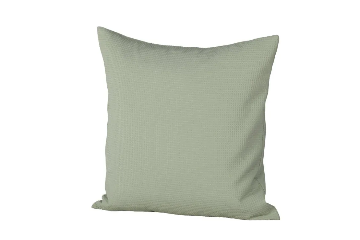 Kissenbezug Agatha - 50x50 cm in Schwarz, Grün und Dunkelbraun