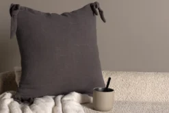 Kissenbezug Ambiente - 40x40 cm in Beige, Dunkelgrau und Weiß