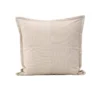 Kissenbezug Budapest - 50x50 cm in Beige, Dunkelgrün und Braun