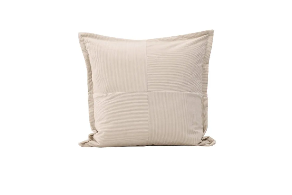 Kissenbezug Budapest - 50x50 cm in Beige, Dunkelgrün und Braun