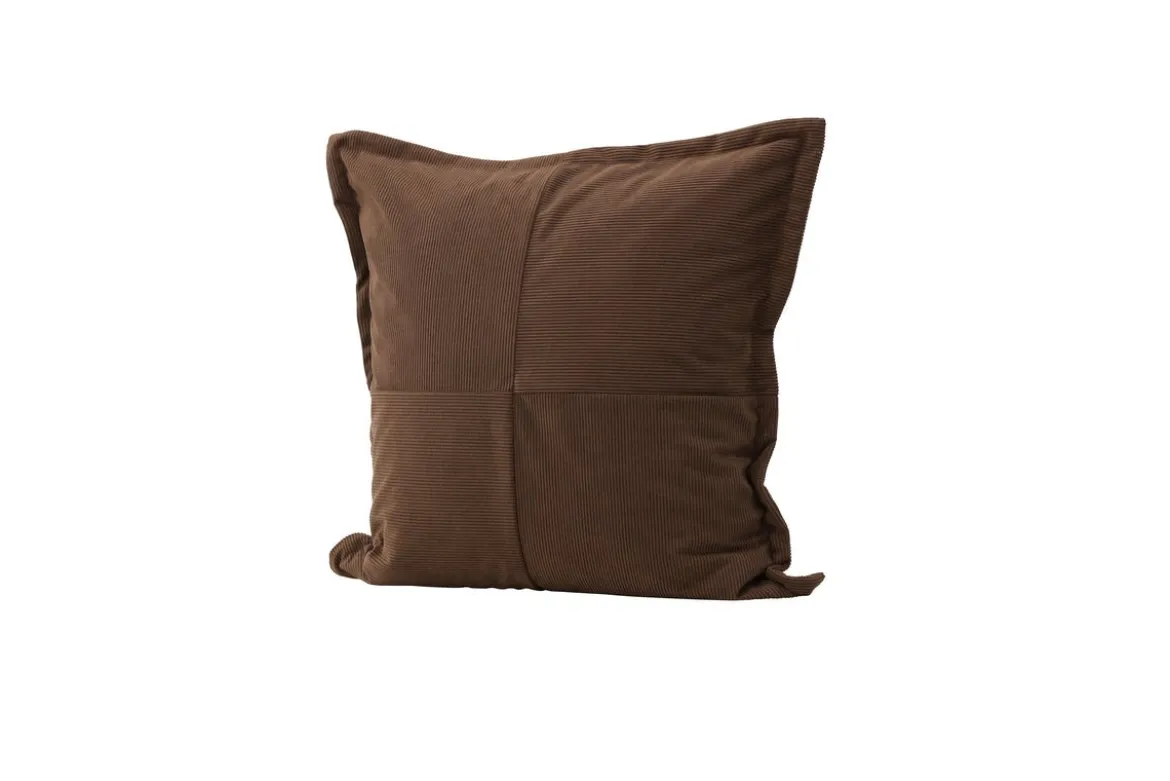 Kissenbezug Budapest - 50x50 cm in Beige, Dunkelgrün und Braun