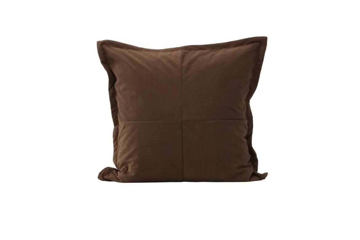 Kissenbezug Budapest - 50x50 cm in Beige, Dunkelgrün und Braun