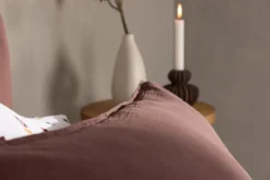 Kissenbezug Hygge - 50x90 cm in Braun, Beige und Weiß aus 100% Baumwolle