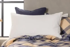 Kissenbezug Hygge - 50x90 cm in Braun, Beige und Weiß aus 100% Baumwolle
