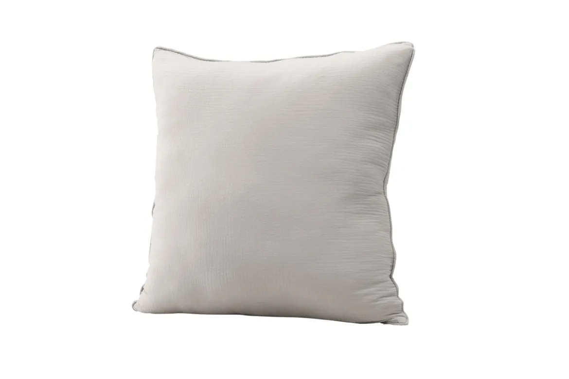 Kissenbezug Moments - 60x60 cm in Beige und Grau aus 100% Baumwolle