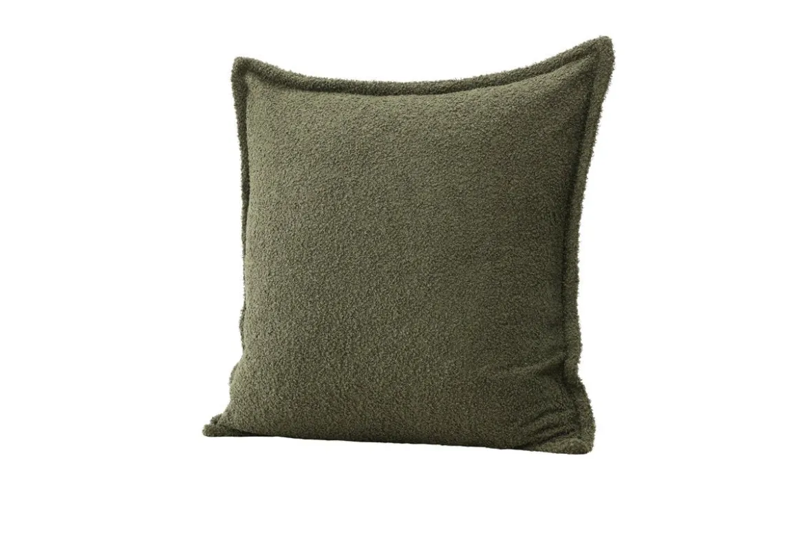 Kissenbezug Nature - 60x60 cm in Beige, Braun und Dunkelgrün