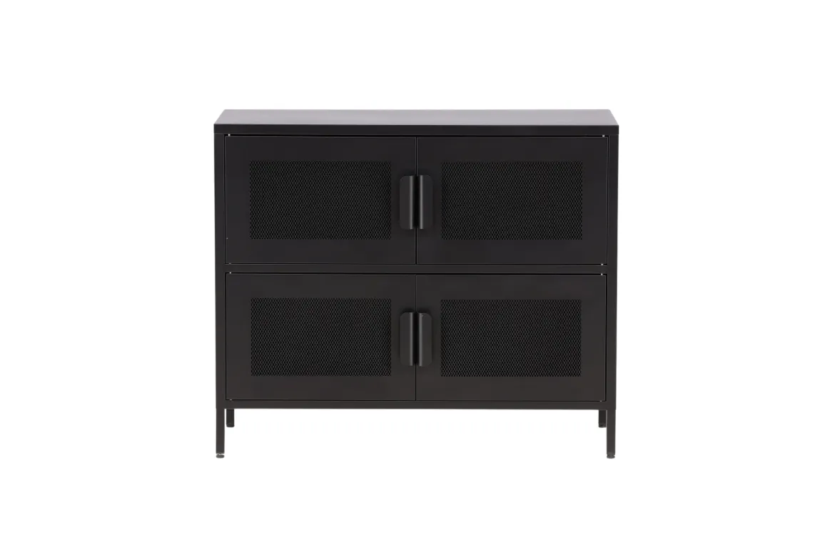 Kommode Berit – Industrial Design in Schwarz