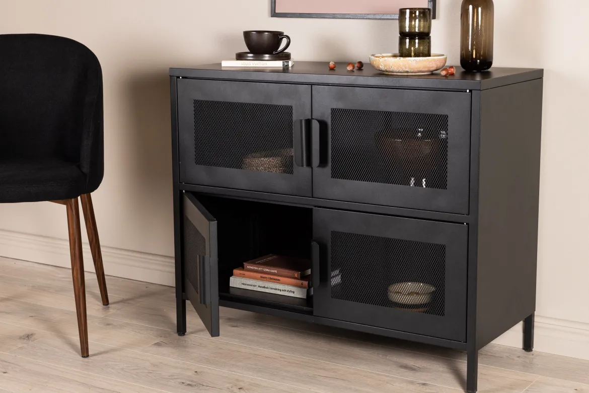 Kommode Berit – Industrial Design in Schwarz