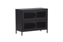 Kommode Berit – Industrial Design in Schwarz