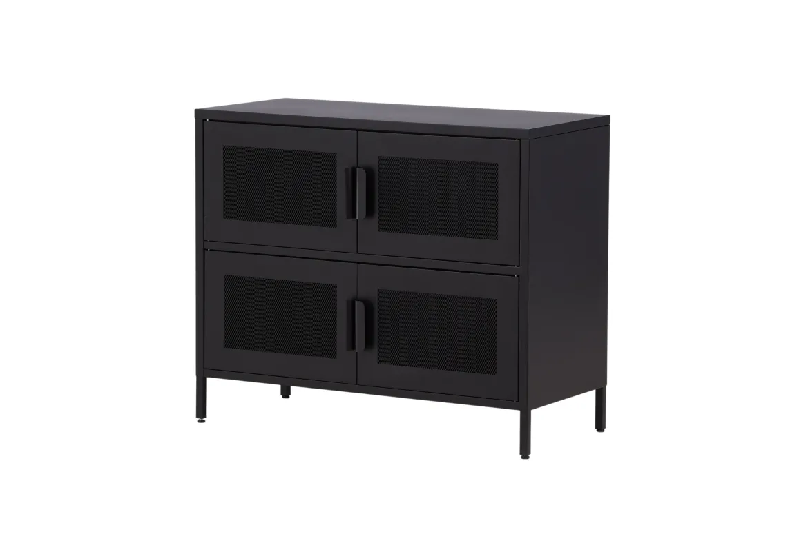 Kommode Berit – Industrial Design in Schwarz