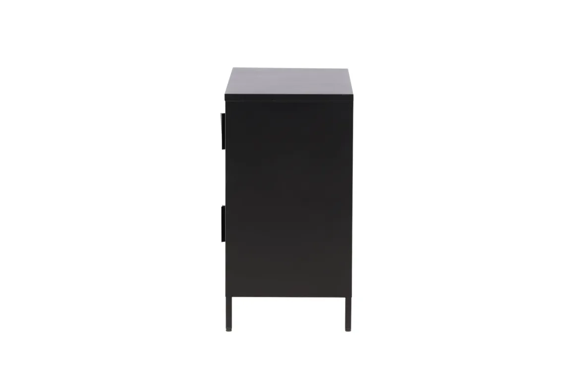 Kommode Berit – Industrial Design in Schwarz