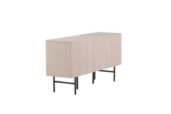 Kommode Elvesta – 150 cm, Whitewash oder Schwarz, Modern Skandi