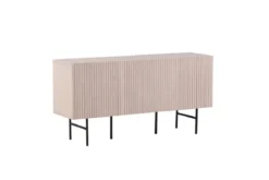 Kommode Elvesta – 150 cm, Whitewash oder Schwarz, Modern Skandi