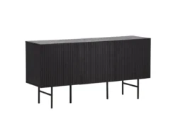 Kommode Elvesta – 150 cm, Whitewash oder Schwarz, Modern Skandi