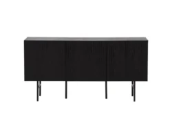 Kommode Elvesta – 150 cm, Whitewash oder Schwarz, Modern Skandi