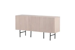 Kommode Elvesta – 150 cm, Whitewash oder Schwarz, Modern Skandi