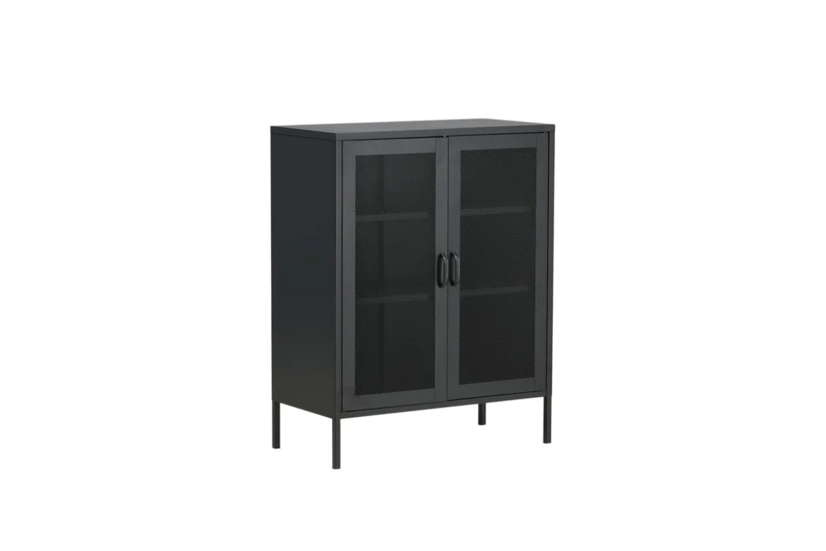 Kommode Faylen – Industrial-Design in Schwarz, Weiß & Grau
