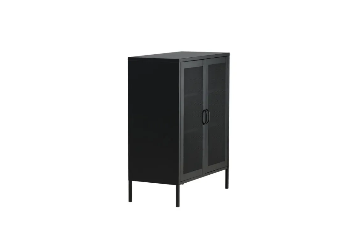 Kommode Faylen – Industrial-Design in Schwarz, Weiß & Grau
