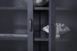 Kommode Faylen – Industrial-Design in Schwarz, Weiß & Grau